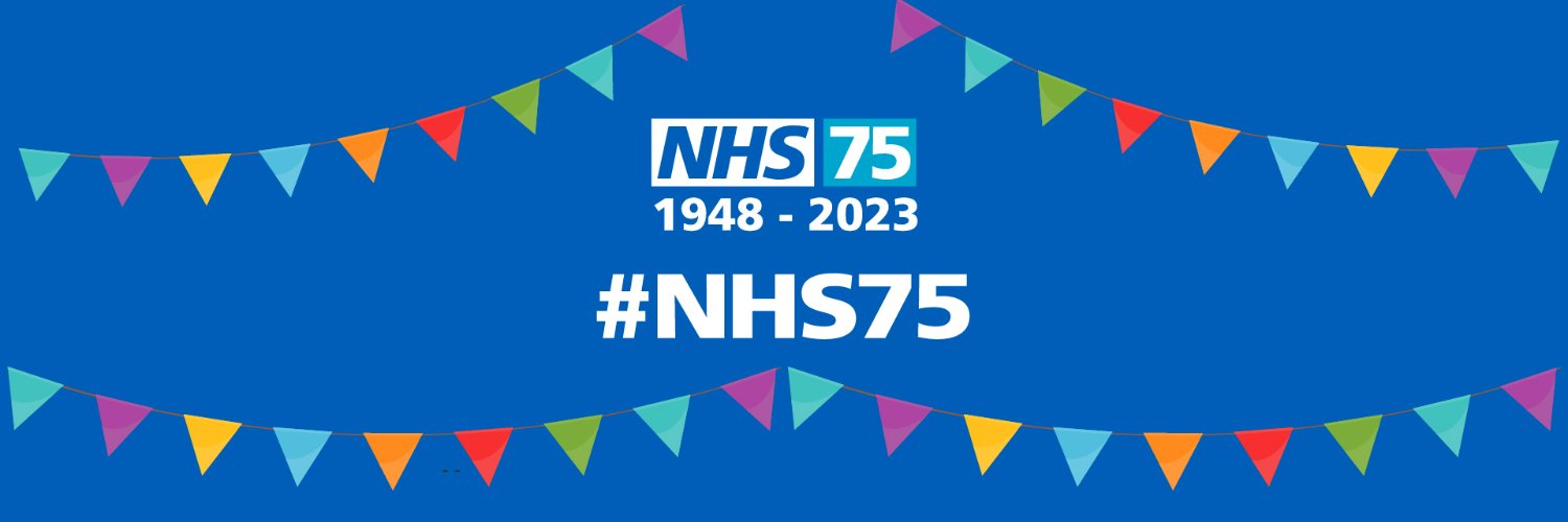 NHS 75 birthday banner