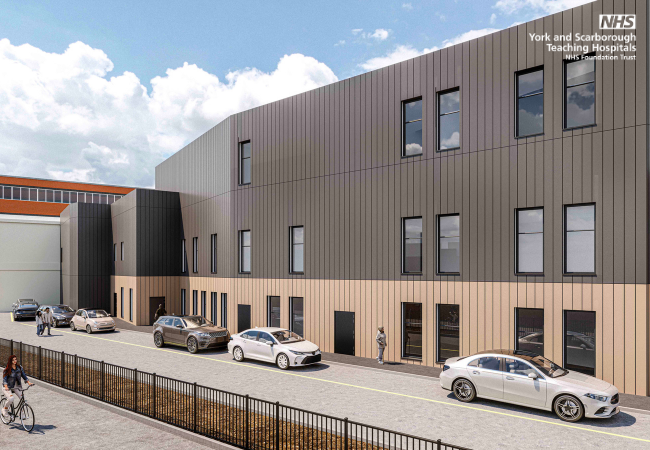 Artist’s impression of the new York Hospital hybrid theatre.